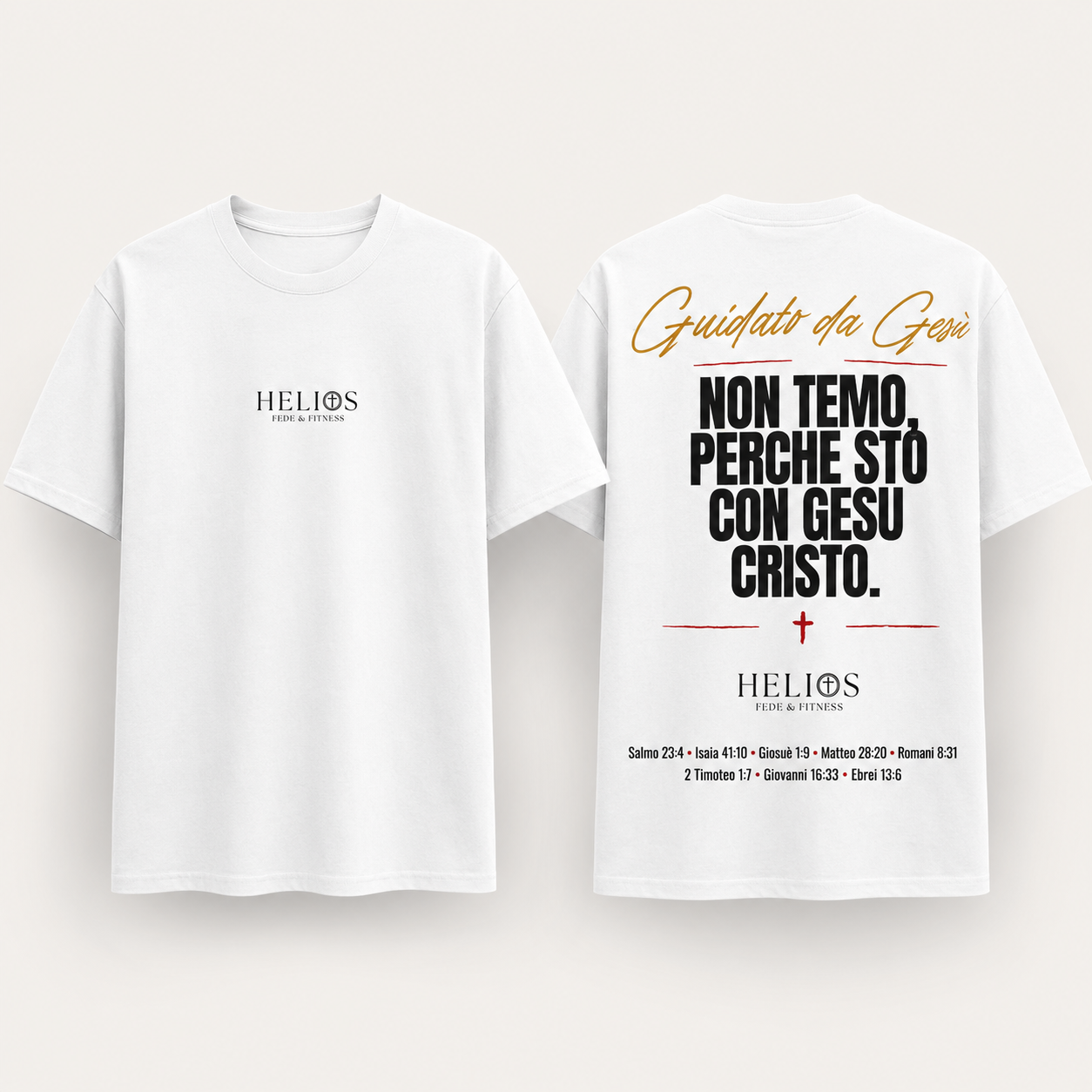 T-shirt “Guidato da Gesù — Non Temo”
