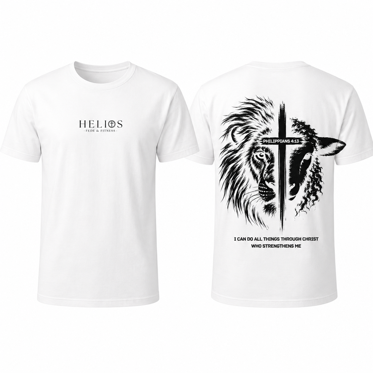 T-shirt “Lion & Lamb — Philippians 4:13”