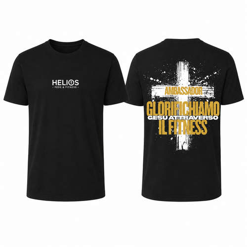 T-shirt “Ambassador — Glorifichiamo Gesù Attraverso il Fitness”