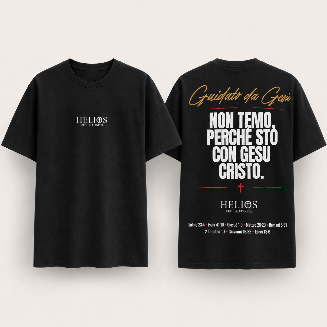 T-shirt “Guidato da Gesù — Non Temo”