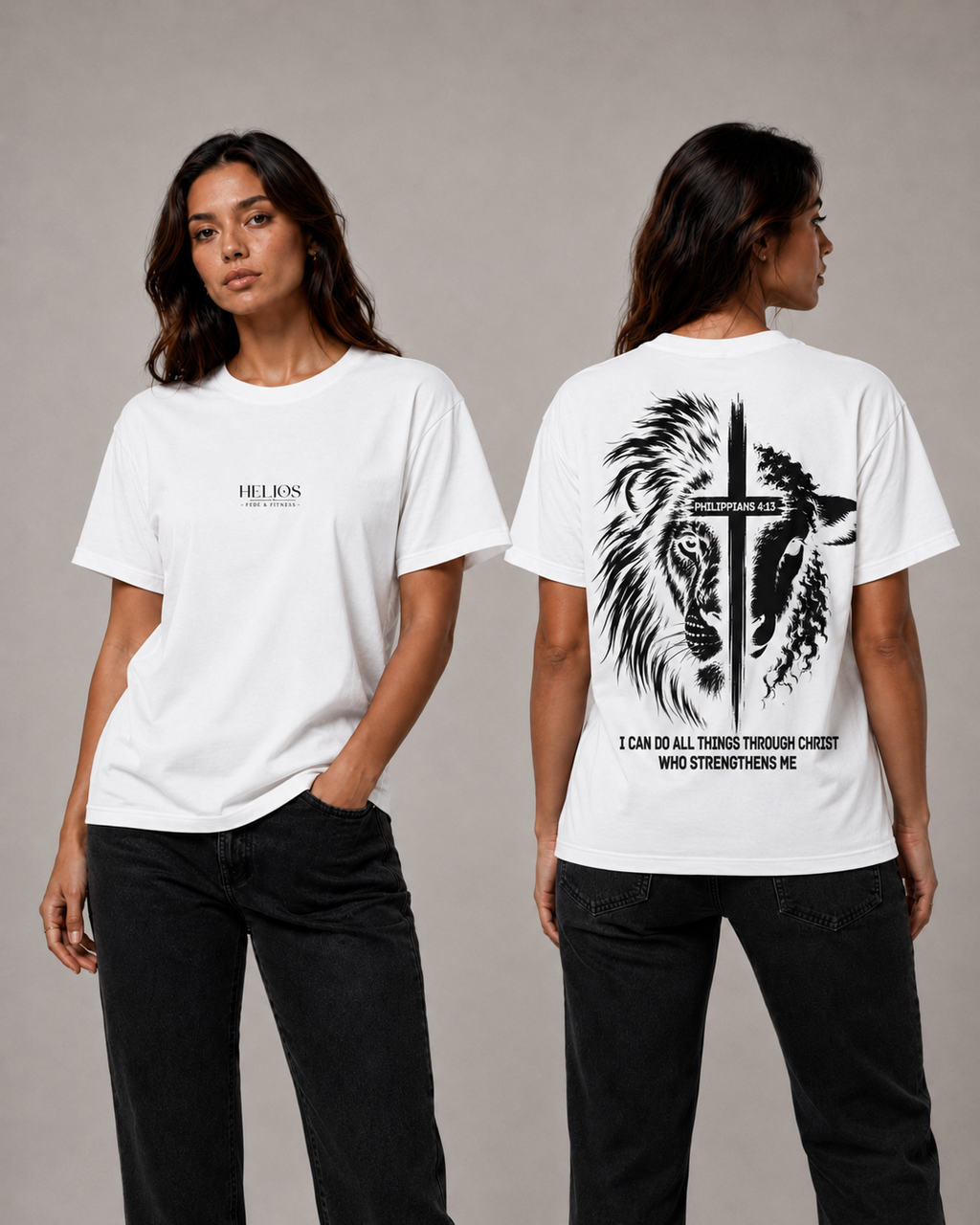 T-shirt Leone & Agnello — Filippesi 4:13